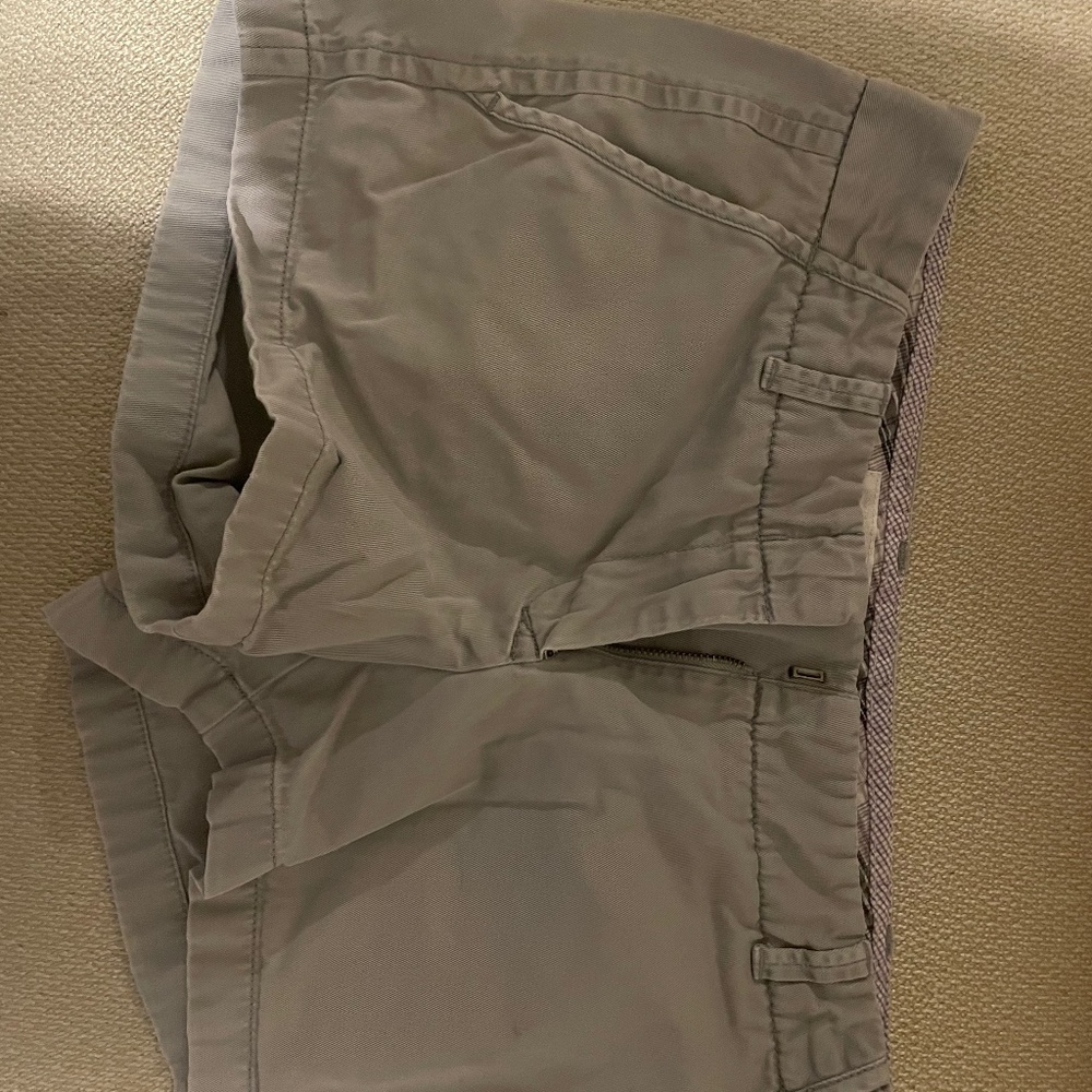 J. Crew light grey chino shorts